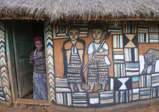 Traditional House With Mural Paintings, Dila, Ethiopia