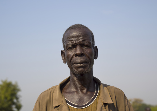 Nuer Tribe Man With Gaar Facial Markings, Gambela, Ethiopia