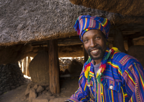 Poqla Kalla Gezahegn Woldedawit Konso King, Konso, Ethiopia