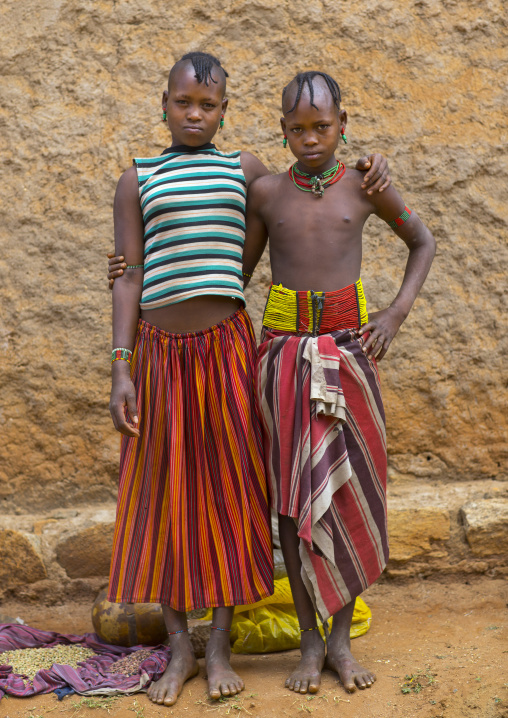 Hamer Tribe Girls, Dimeka, Omo Valley, Ethiopia