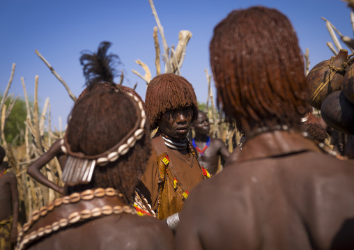 Mourning Ceremony In Hamer Tribe, Turmi, Omo Valley, Ethiopia