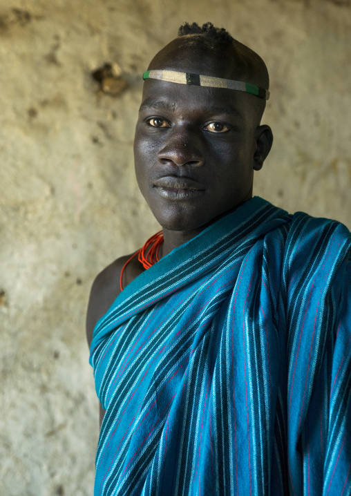 Mursi Tribe Warrior, Hail Wuha Village, Ethiopia