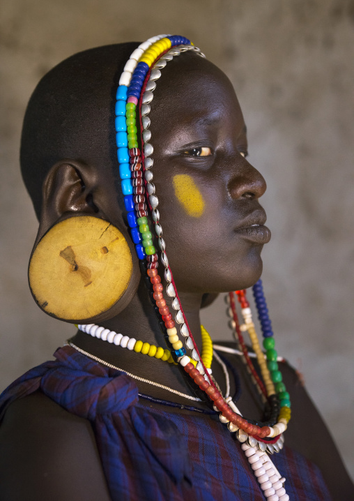 Mursi Tribe Beauty, Hail Wuha Village, Omo Valley, Ethiopia