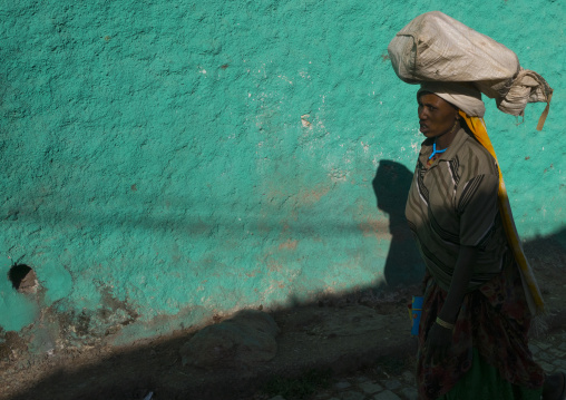 People Walking In The Narrow Streets Of The Old Town, Harar, Ethiopia