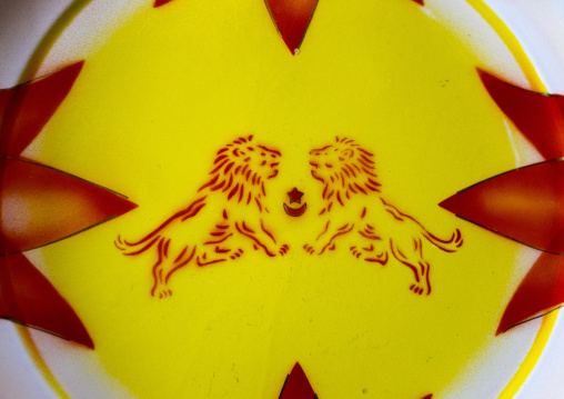 Enamel Plate Decoration Inside An Harari House, Harar, Ethiopia