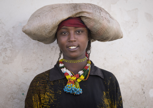 Harari Woman In Traditional Costume, Harar, Ethiopia