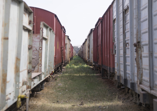 Old Rusty Train In The Railway Station, Dire Dawa, Ethiopia