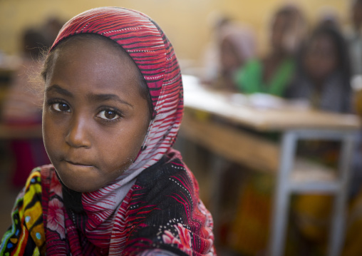 Afar Girl In Kebir Tobolo School, Afambo, Ethiopia