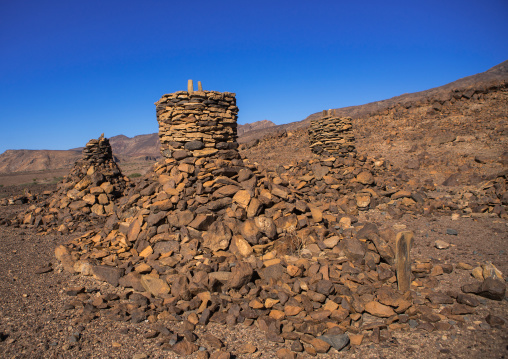 Old afar tribe grave in the danakil desert, Afar region, Semera, Ethiopia