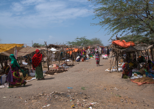 Weekly karrayyu tribe market, Oromia, Metehara, Ethiopia