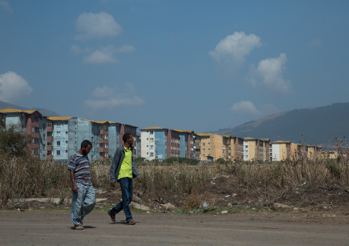 Popular and middle class new apartments blocks, Addis abeba region, Addis ababa, Ethiopia