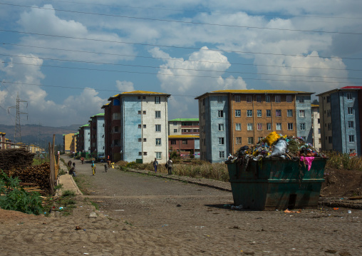 Popular and middle class new apartments blocks, Addis abeba region, Addis ababa, Ethiopia