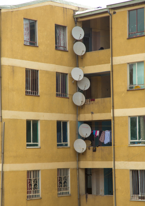 Popular and middle class new apartments blocks, Addis abeba region, Addis ababa, Ethiopia