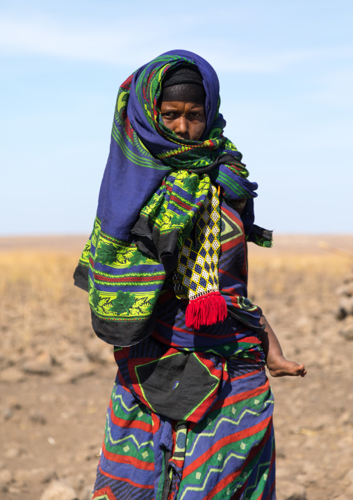 Portrait of an Issa tribe woman, Afar region, Yangudi Rassa National Park, Ethiopia