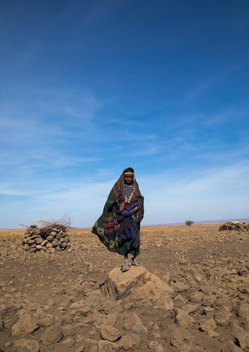 Portrait of an Issa tribe girl, Afar region, Yangudi Rassa National Park, Ethiopia