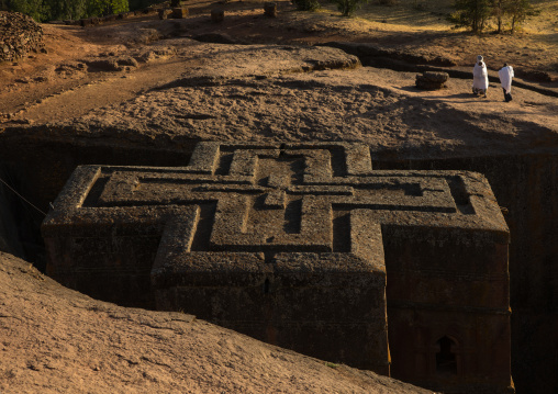 Monolithic rock-cut church of church of st. George , Amhara region, Lalibela, Ethiopia