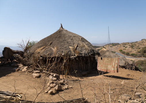 Traditional wood house, Amhara region, Weldiya, Ethiopia