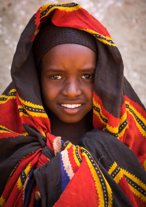 Portrait of a Borana tribe girl, Oromia, Yabelo, Ethiopia