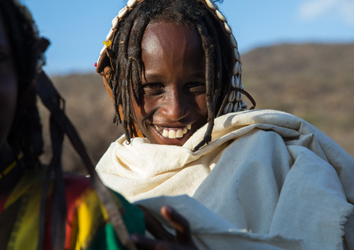 Dabale age grade boy during the Gada system ceremony in Borana tribe, Oromia, Yabelo, Ethiopia