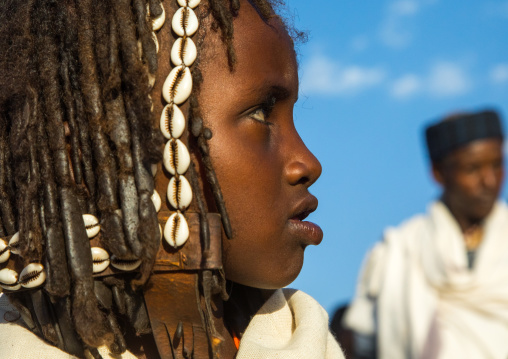 Dabale age grade boy during the Gada system ceremony in Borana tribe, Oromia, Yabelo, Ethiopia