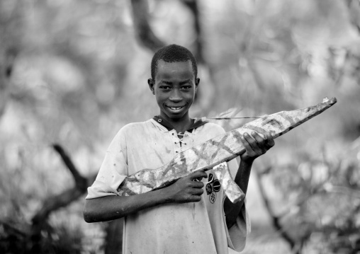 Mister bardasha with a fake kalashnikov, Ethiopia