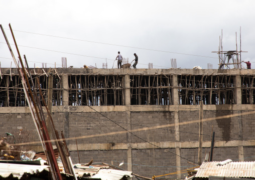 Ethiopian construction workers, Harari region, Harar, Ethiopia