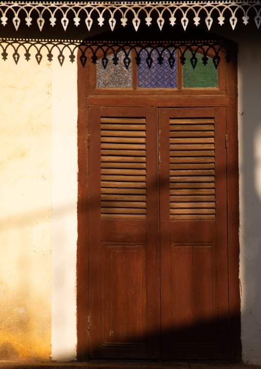 St Mary catholic missionaries house door, Harari region, Harar, Ethiopia