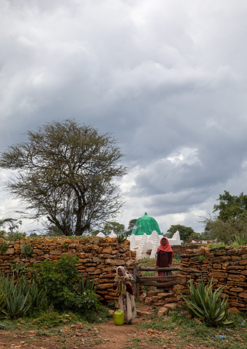 Oromo pilgrims in the shrine of sufi Sheikh Hussein , Oromia, Sheik Hussein, Ethiopia