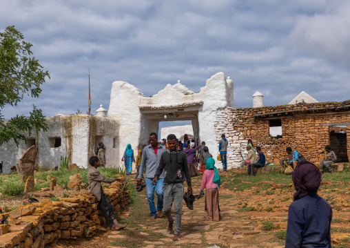 Oromo pilgrims in the shrine of sufi Sheikh Hussein , Oromia, Sheik Hussein, Ethiopia