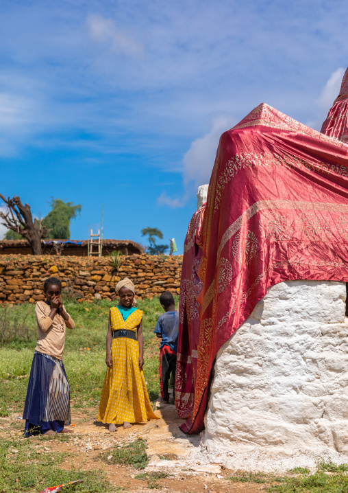 Oromo pilgrims in Sheikh Hussein shrine, Oromia, Sheik Hussein, Ethiopia