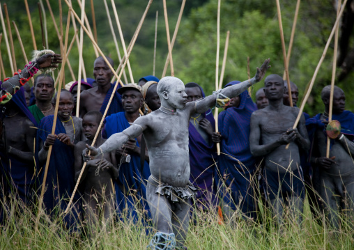 Donga Stick Fighting Ritual, Surma Tribe, Omo Valley, Ethiopia