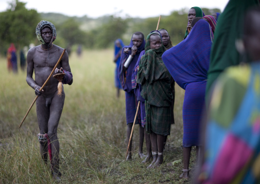 Donga stick fighting in Suri tribe, Tulgit, Omo valley, Ethiopia