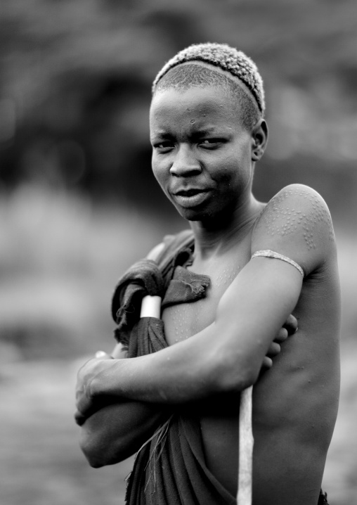 Suri Man, Kibbish Village, Omo Valley, Ethiopia