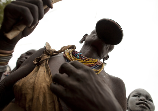 Surma Woman With Lip Plate, Kibbish Village, Omo Valley, Ethiopia