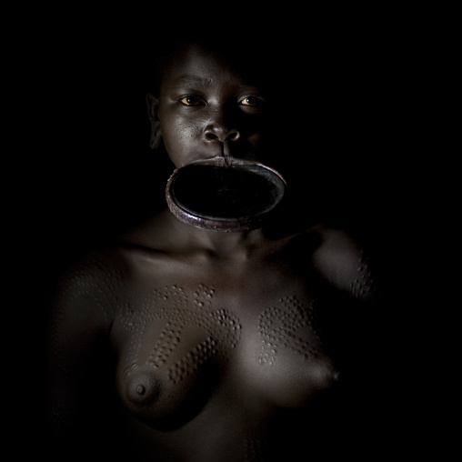 Surma Woman With Lip Plate, Turgit Village, Omo Valley, Ethiopia