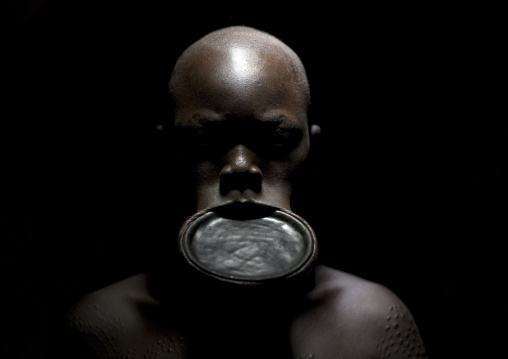 Surma Woman With Lip Plate, Turgit Village, Omo Valley, Ethiopia