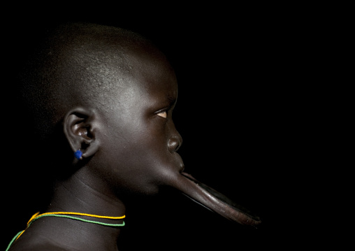 Surma Woman With Lip Plate, Turgit Village, Omo Valley, Ethiopia