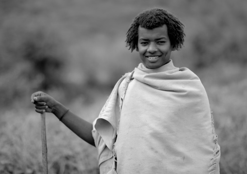 Karrayyu Man Holding A Stick, Ethiopia