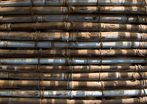 Bamboo wall of a Gurage traditional house, Gurage Zone, Butajira, Ethiopia