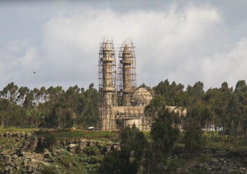 Mosque under construction, Gurage Zone, Butajira, Ethiopia