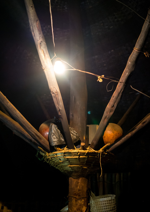 Roof inside a Dorze traditional house, Gamo Gofa Zone, Ganta, Ethiopia