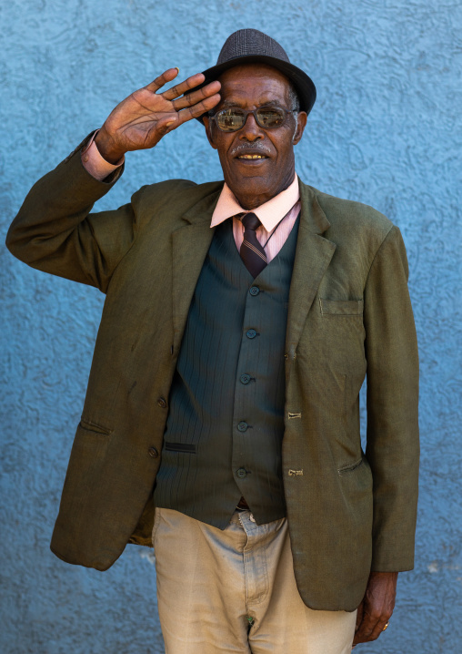 Veteran from the italo-ethiopian war, Addis Abeba region, Addis Ababa, Ethiopia