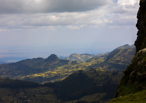 Menelik's window landscape, Amhara Region, Debre Sina, Ethiopia