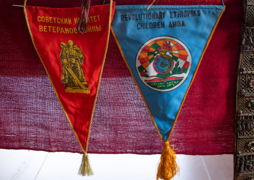 Pennants from the derg communist times, Addis Abeba region, Addis Ababa, Ethiopia