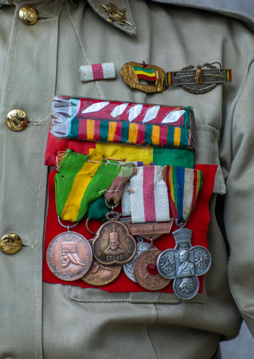 Veteran medals from the italo-ethiopian war, Addis Abeba region, Addis Ababa, Ethiopia