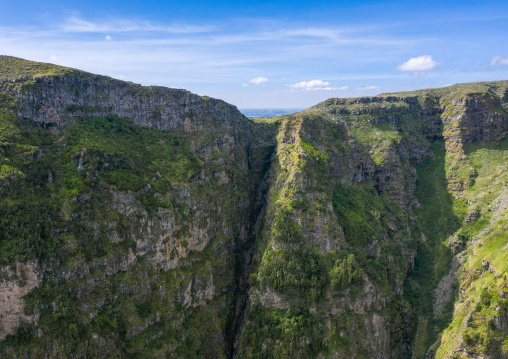 Aerial view of menelik's window landscape, Amhara Region, Debre Sina, Ethiopia