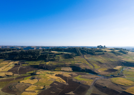 Fields in the highlands, Amhara region, Weldiya, Ethiopia