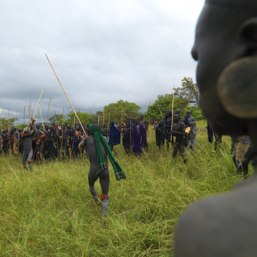 Donga Stick Fighting Ritual, Surma Tribe, Omo Valley, Ethiopia