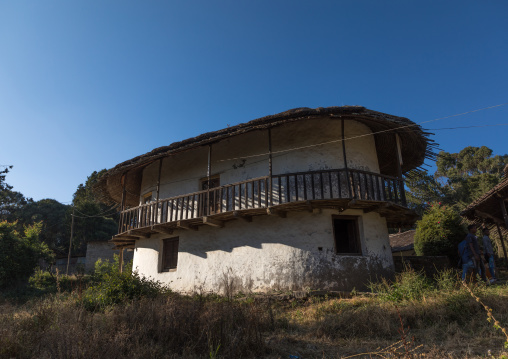 Exterior view to Menelik II palace at the top of Entoto mount, Addis Ababa Region, Addis Ababa, Ethiopia