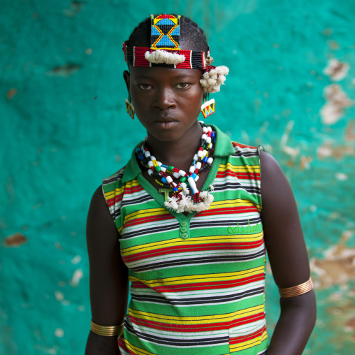 Young Bana Tribe Girl, Key Afer, Omo Valley, Ethiopia